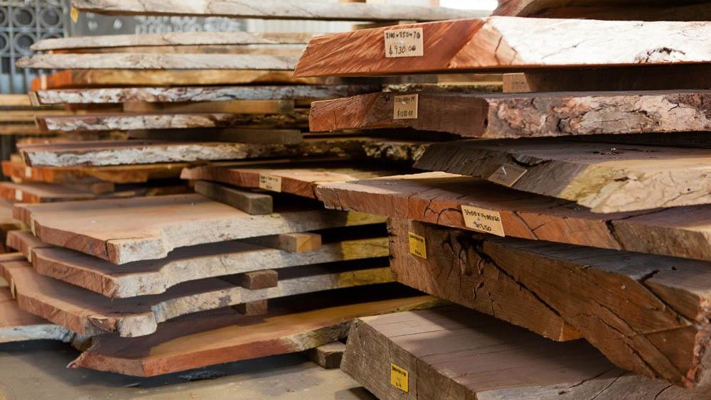 Solid timber slabs