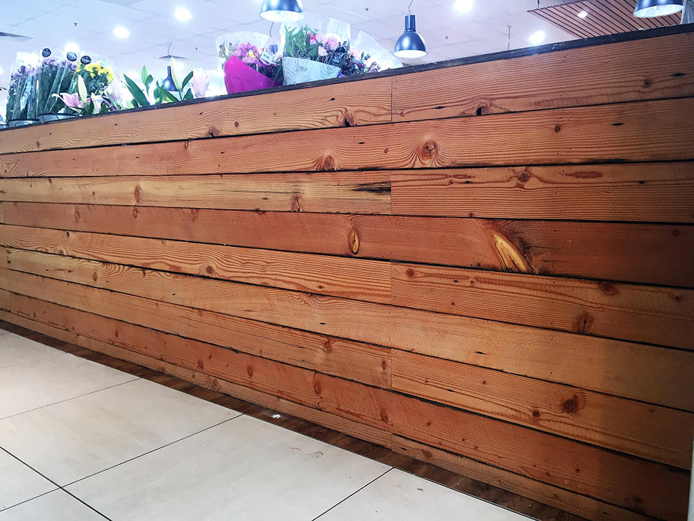Mitcham Foodland -Recycled Timber Project