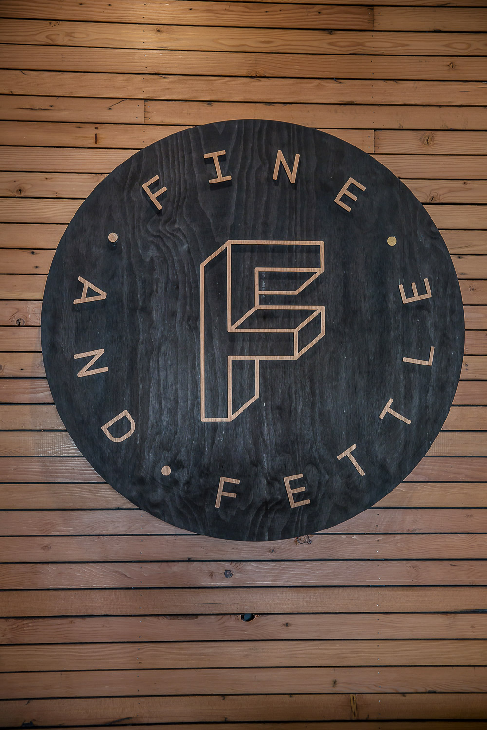 Fine & Fettle Cafe - Recycled Timber Feature Wall
