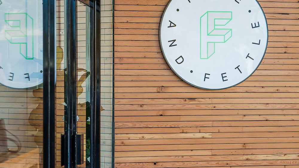 Fine & Fettle Cafe - Recycled Timber Feature Wall