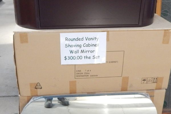 Rounded Vanity Shaving cabinet and Mirror Set