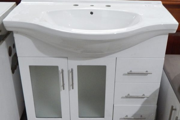 New glass door vanities